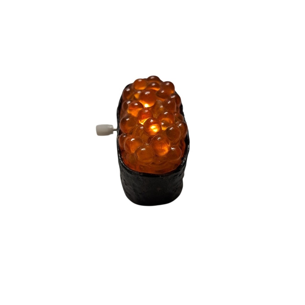 Sushi wind-up toy salmon roe caviar ikura Japanese food.  Working - Picture 2 of 7